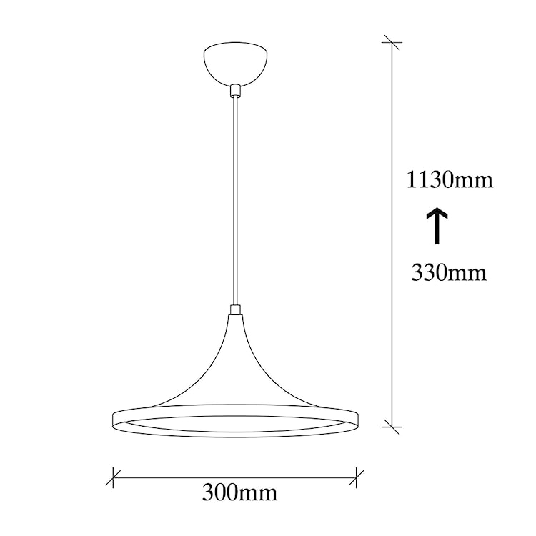 Lampa wisząca Semail czarna  - zdjęcie 5