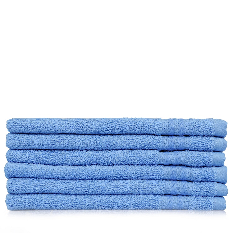 Zestaw sześciu ręczników Bainrow 30/50 cm niebieski  - zdjęcie 5