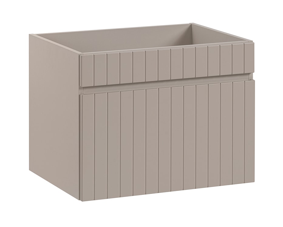 Szafka pod umywalkę Becialls 60 cm Beżowa z białym blatem  - zdjęcie 7