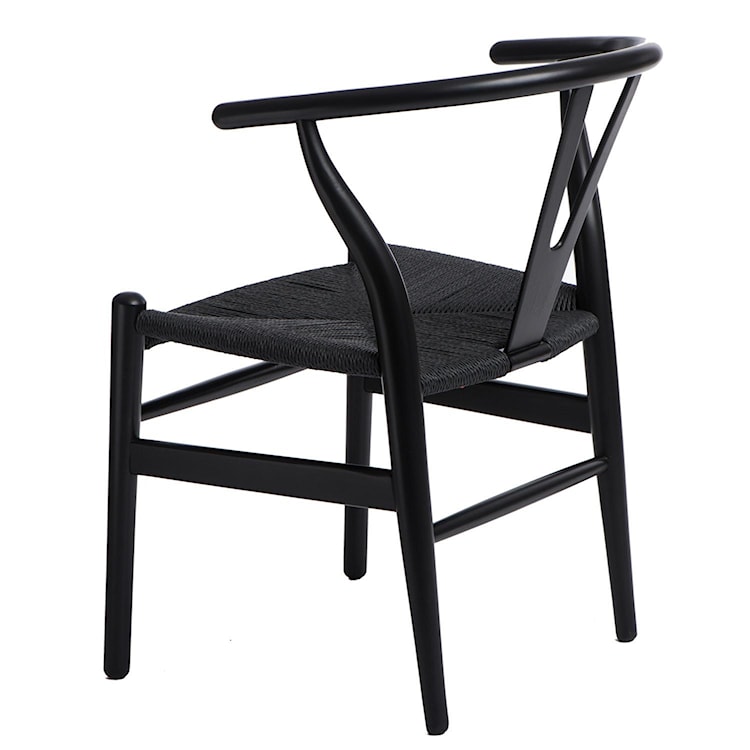 Krzesło Wicker czarne  - zdjęcie 9