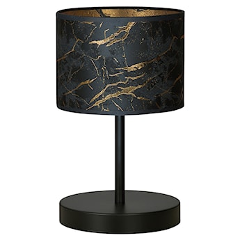 Lampka nocna Borra średnica 18 cm czarny marmur
