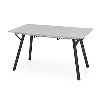 Stół rozkładany Opiatiest 140-180x80 cm jasny popiel/czarny