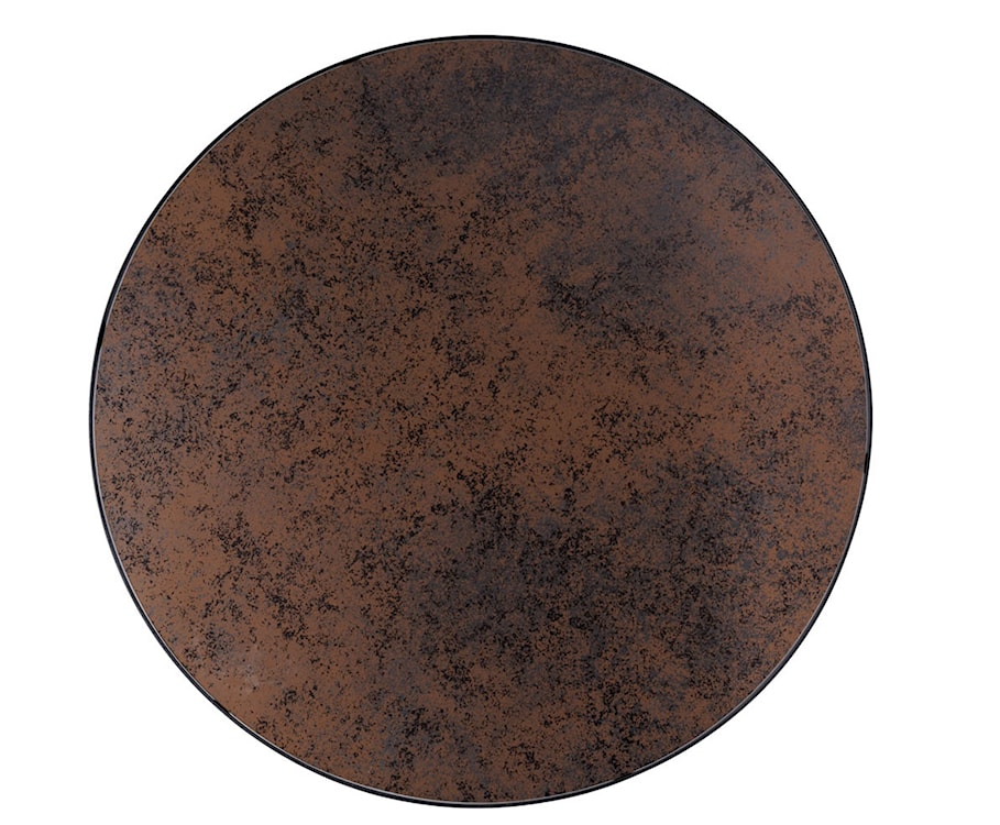 Stolik kawowy Lopheme średnica 80 cm brązowy kamień  - zdjęcie 2