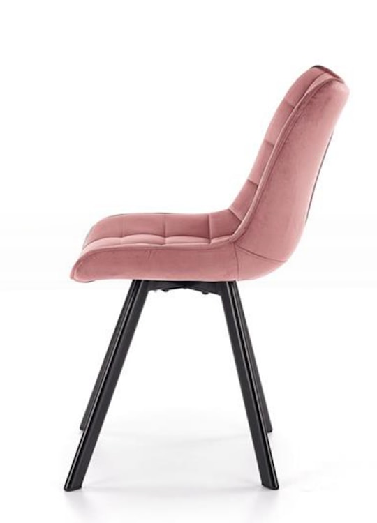Krzesło tapicerowane Derisa różowe  - zdjęcie 4