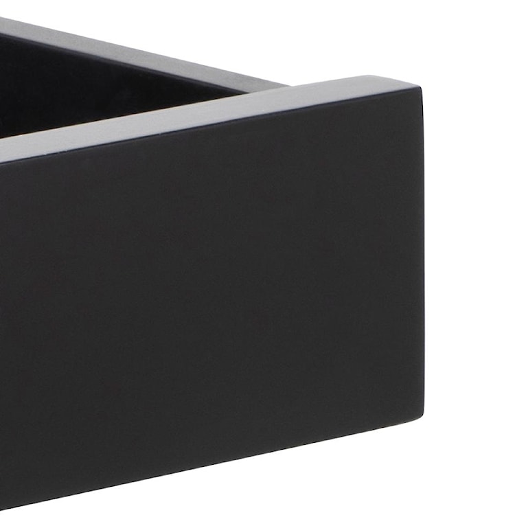 Szafka nocna Dimmery wisząca z płyty MDF z półką i szufladą czarna 50x35x24,3 cm  - zdjęcie 5