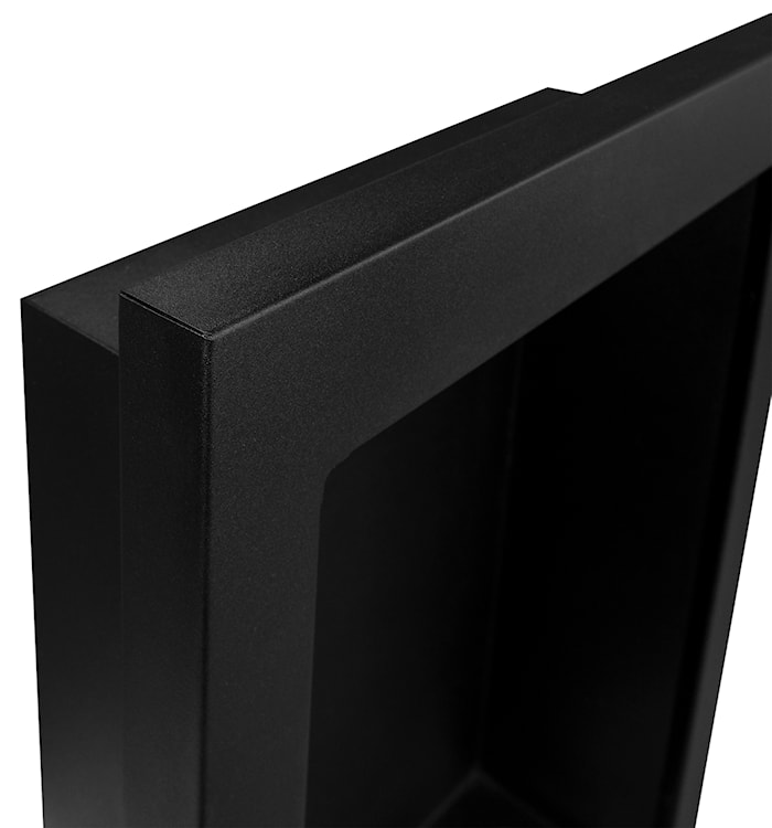 Biokominek wiszący z możliwością zabudowy Diverall 61x39 cm czarna stal  - zdjęcie 9
