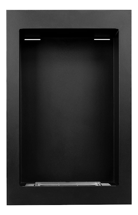 Biokominek wiszący z możliwością zabudowy Diverall 61x39 cm czarna stal  - zdjęcie 6