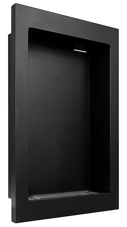 Biokominek wiszący z możliwością zabudowy Diverall 61x39 cm czarna stal  - zdjęcie 7