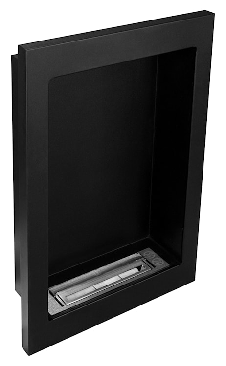 Biokominek wiszący z możliwością zabudowy Diverall 61x39 cm czarna stal  - zdjęcie 8