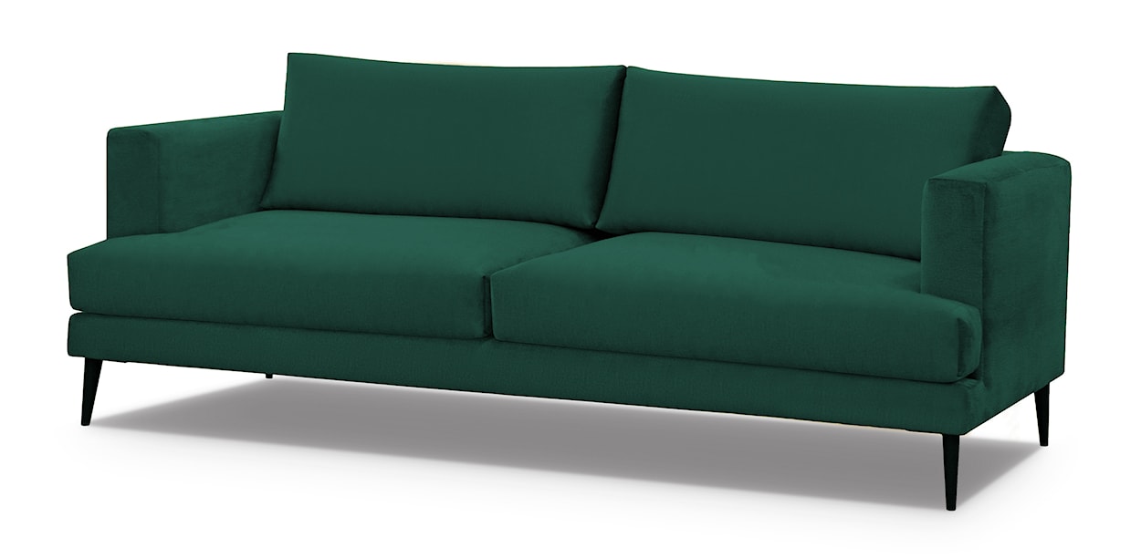 Sofa dwuosobowa Dragato zielona welur  - zdjęcie 2