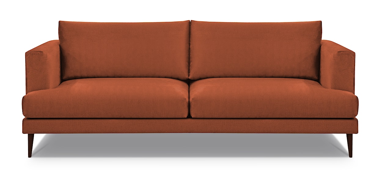 Sofa dwuosobowa Dragato miedziana welur
