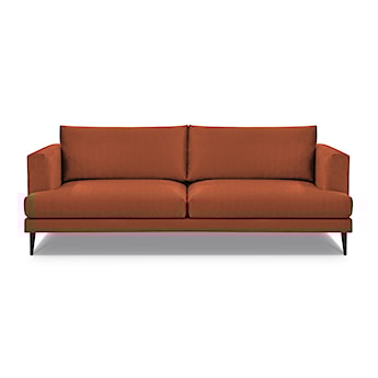 Sofa trzyosobowa Dragato miedziana welur