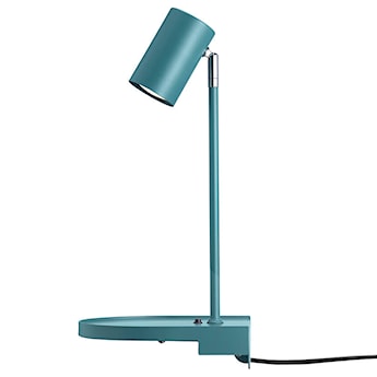 Lampa ścienna Cody turkusowa z półką