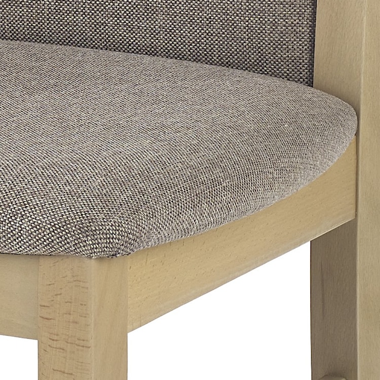 Krzesło tapicerowane Tadini dąb sonoma z beżowym tapicerowaniem  - zdjęcie 3