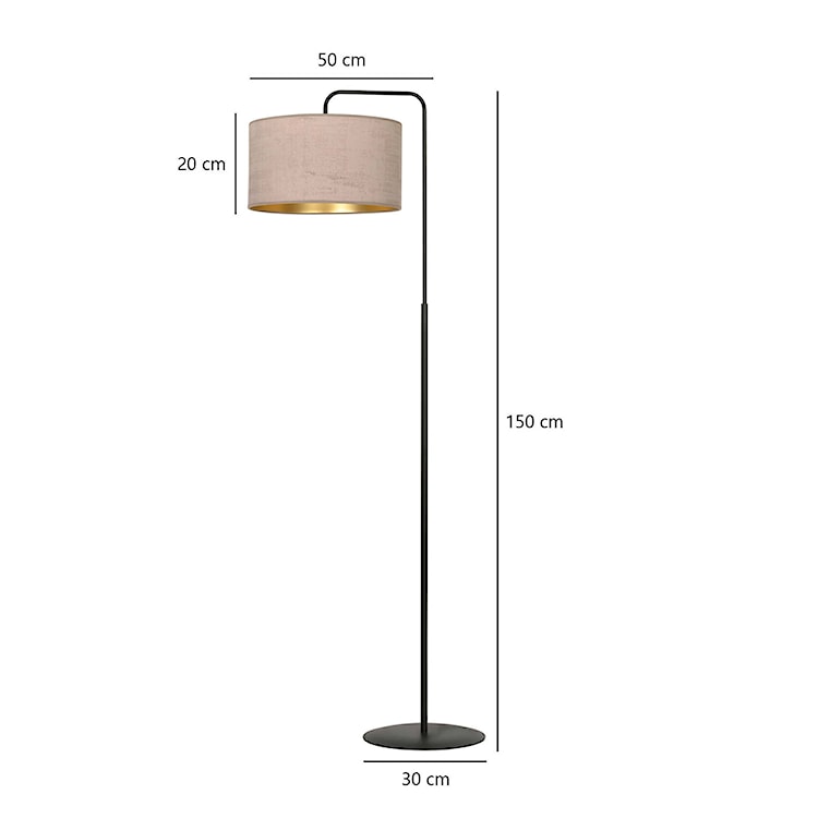 Lampa podłogowa Hellid 150 cm różowa  - zdjęcie 6