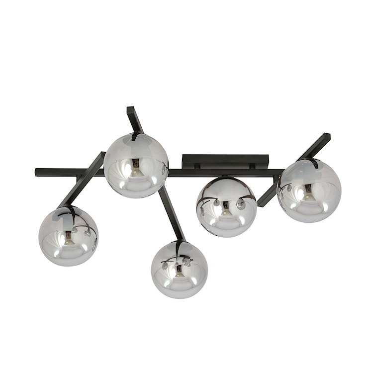 Lampa sufitowa Mohants x5 czarno-grafitowa  - zdjęcie 2