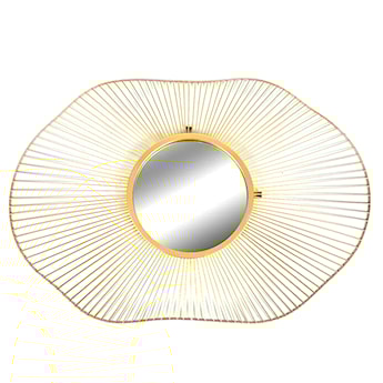 Lustro ścienne Seblist w złotej ramie 90 cm