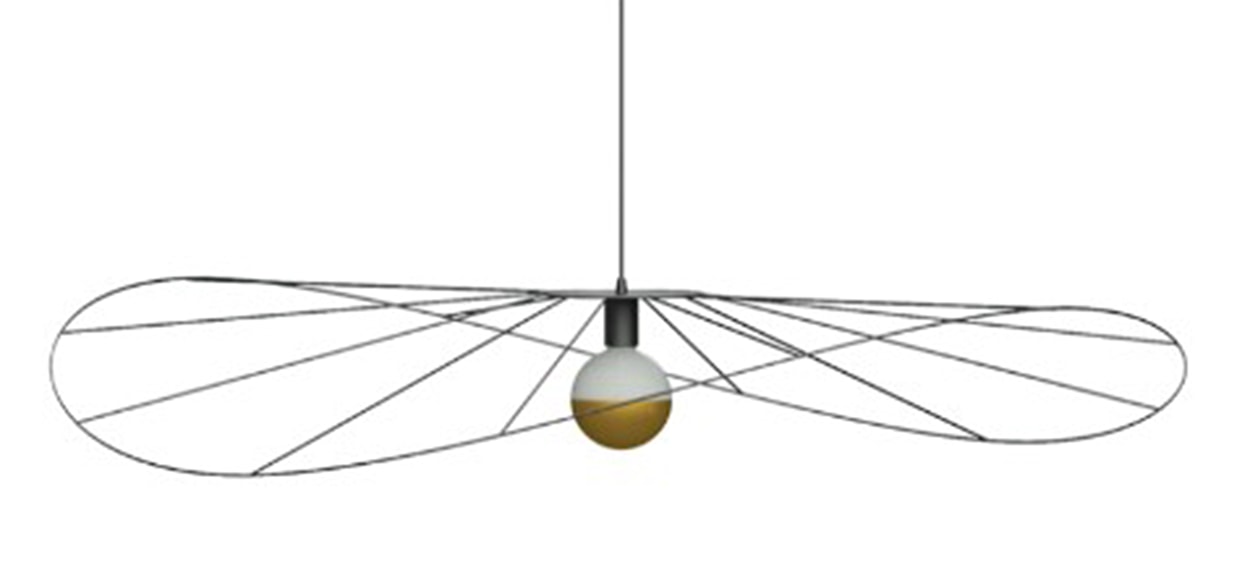 Lampa wisząca Exectic 110 cm czarna 