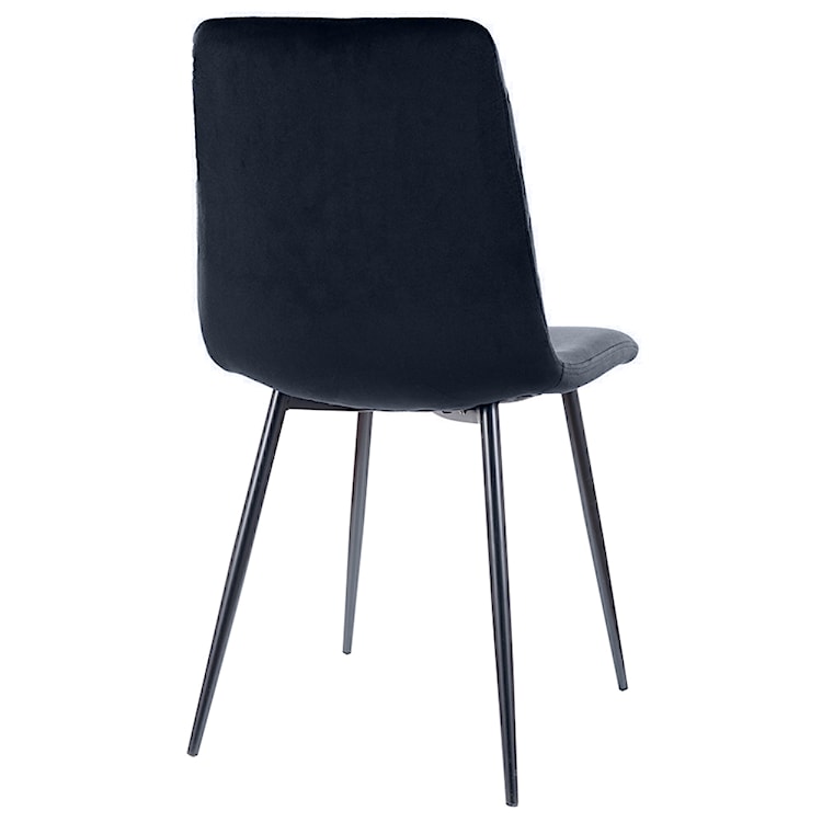 Krzesło tapicerowane Bermand czarne  - zdjęcie 2