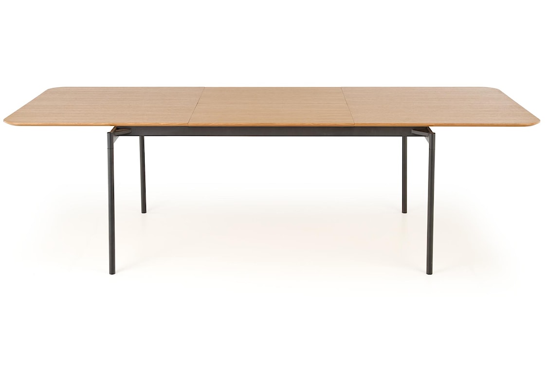Stół rozkładany Newelliwors 170-250x100 cm dąb naturalny/czarny  - zdjęcie 5