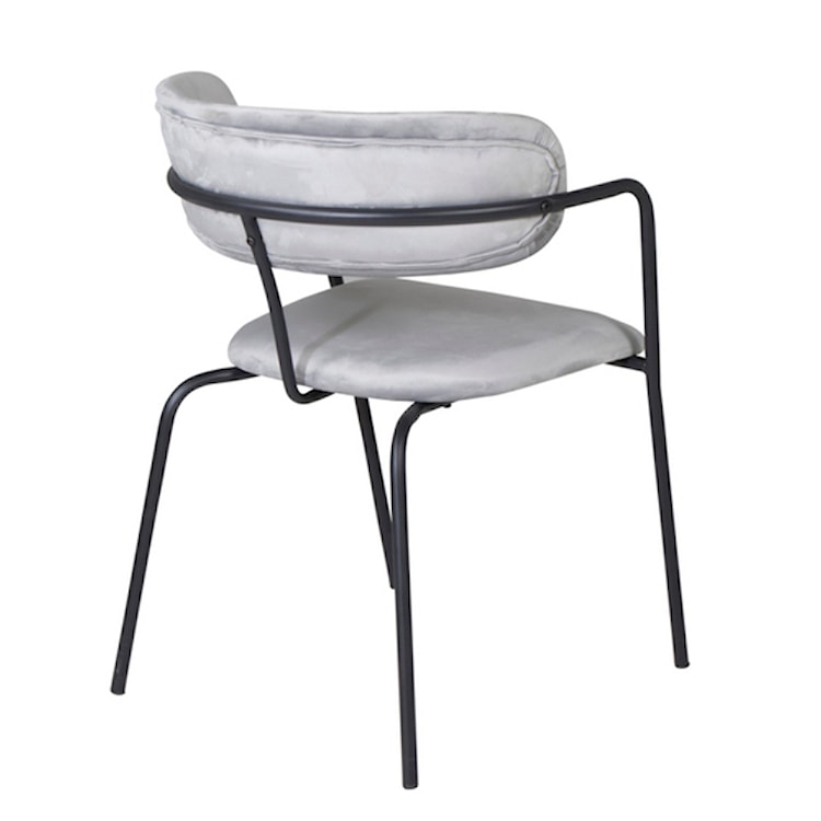 Krzesło nowoczesne Linessitive szare/czarne  - zdjęcie 4