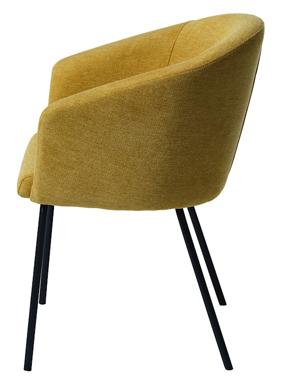 Krzesło tapicerowane Mummle musztardowe  - zdjęcie 5
