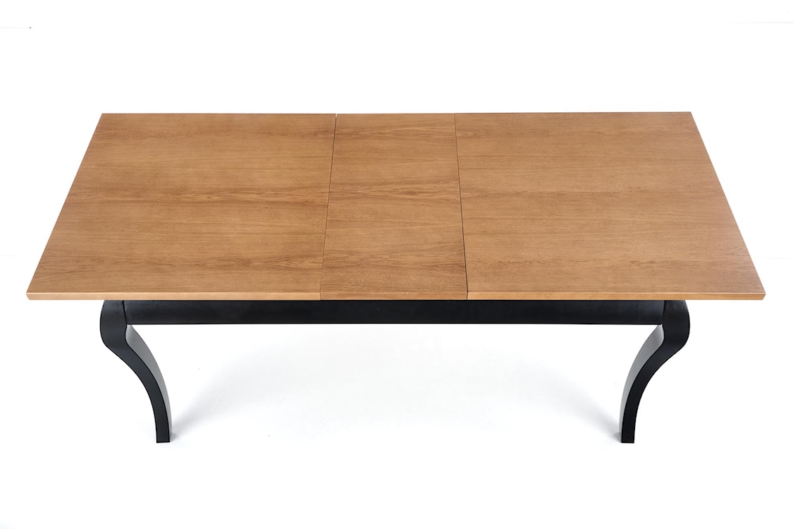Stół rozkładany Mossibi 160-200x80 cm ciemny dąb/czarny  - zdjęcie 11