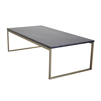 Stolik kawowy Hourine 120x60 cm marmur/złota podstawa