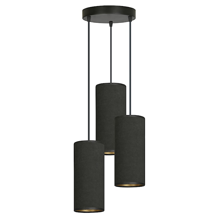 Lampa wisząca Bonett x3 asymetryczna średnica 35 cm czarna