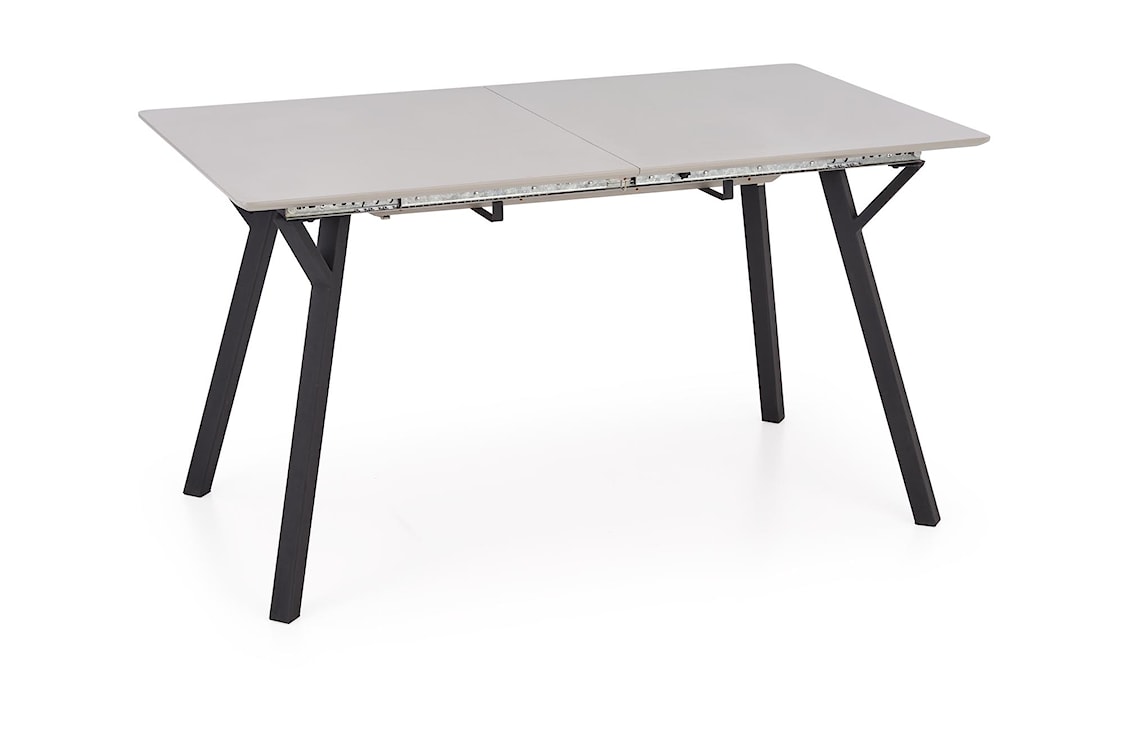 Stół rozkładany Opiatiest 140-180x80 cm jasny popiel/czarny  - zdjęcie 6