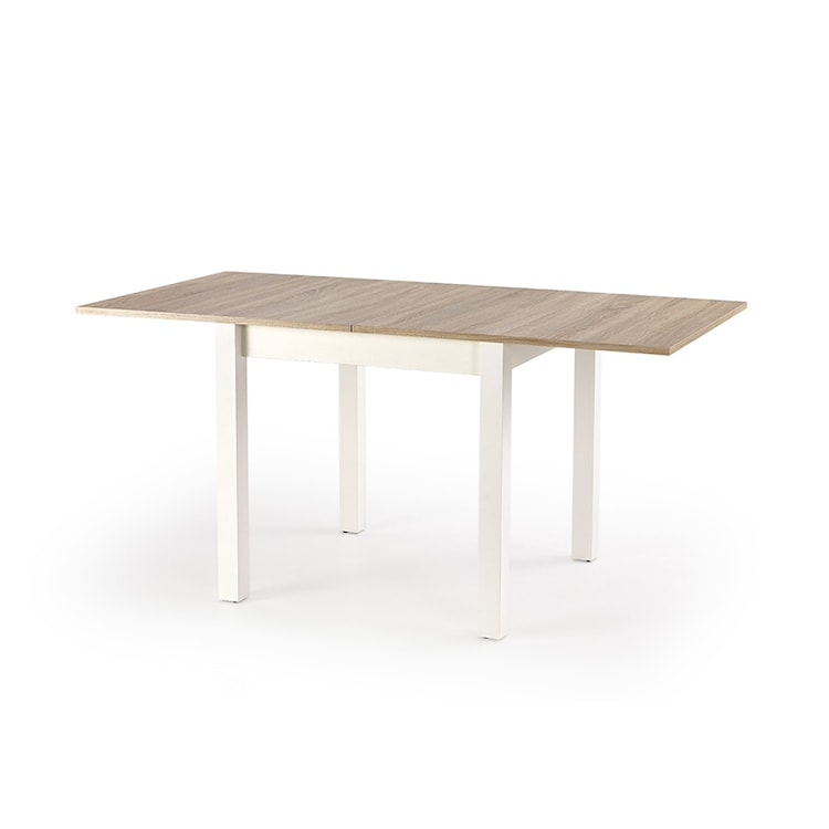 Stół rozkładany Lea 80-160x80 cm biały-dąb sonoma  - zdjęcie 3