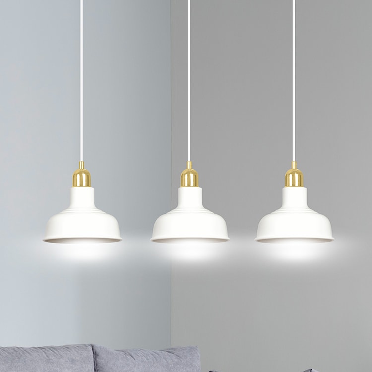 Lampa wisząca Ibere x3 72 cm biała  - zdjęcie 4