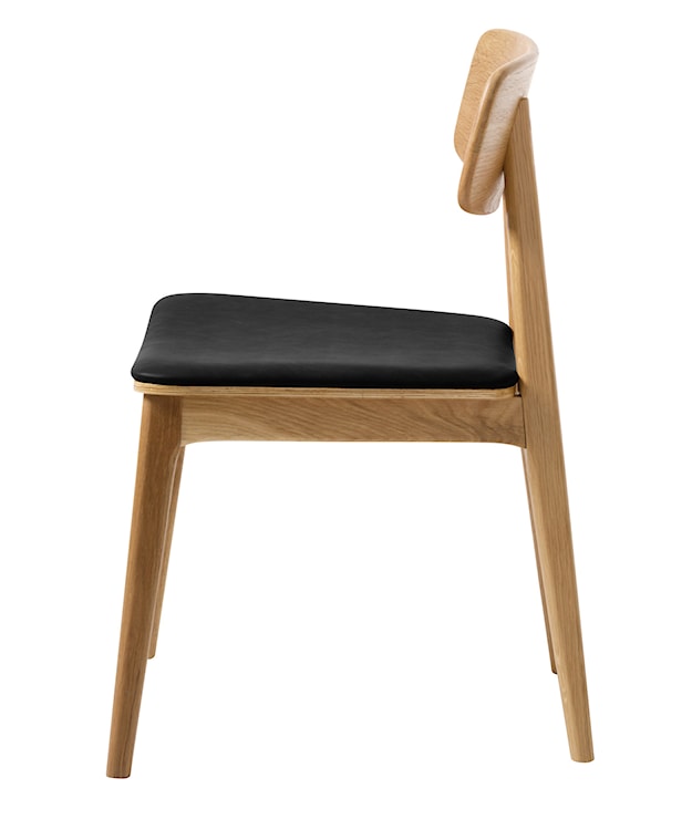 Krzesło drewniane Sunfirs czarne siedzisko  - zdjęcie 4