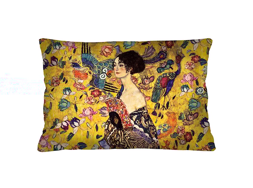 Poduszka dekoracyjna Diecca 40x60 cm boho niebieska 