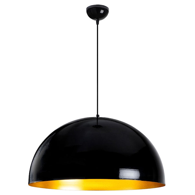 Lampa wisząca Theyro półokrągła średnica 60 cm czarna  - zdjęcie 2