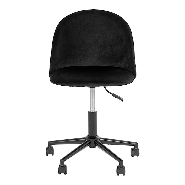 Krzesło biurowe Rallsy obrotowe czarny welur z przeszyciami  - zdjęcie 3
