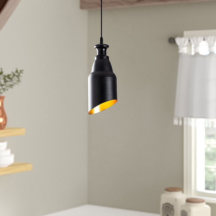 Lampa wisząca Hortensis 13 cm czarna  - zdjęcie 2