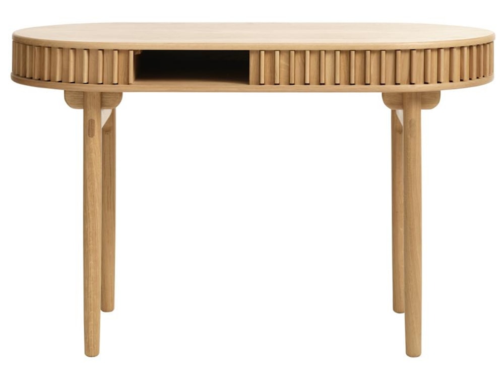Biurko Yoffers 120x60 cm lamele dąb naturalny  - zdjęcie 11