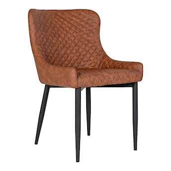 Krzesło tapicerowane Balogh brązowe