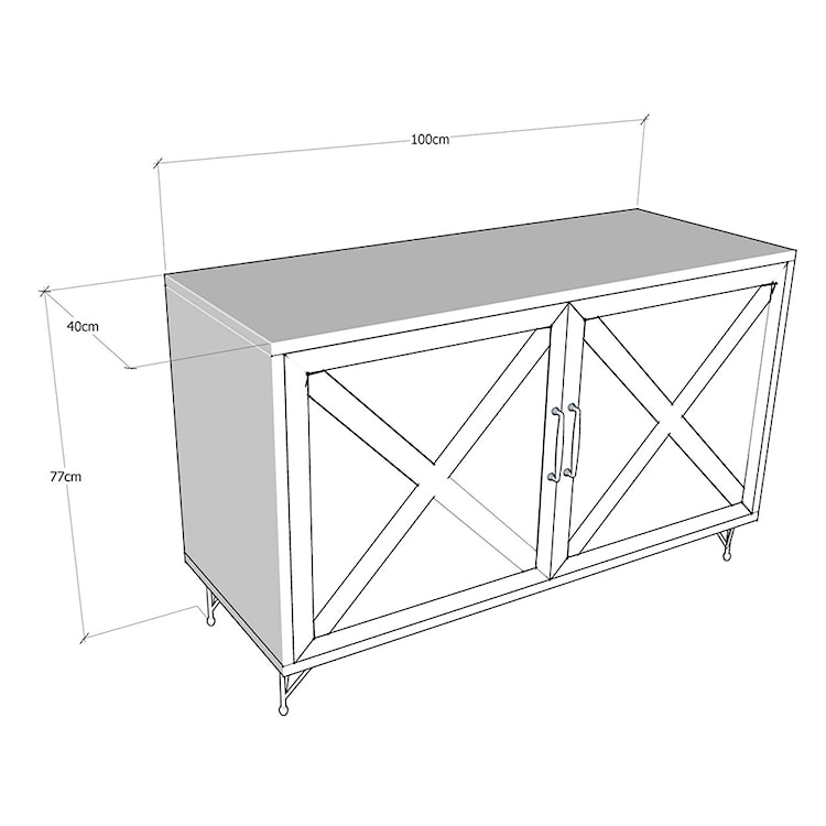 Komoda Halavin 100 cm  - zdjęcie 4