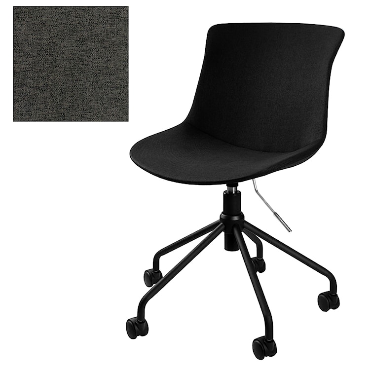Krzesło konferencyjne Easy R obrotowe ciemnoszare