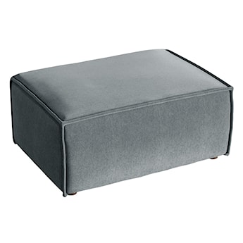Pufa Copertino 65x90 cm szara welur hydrofobowy