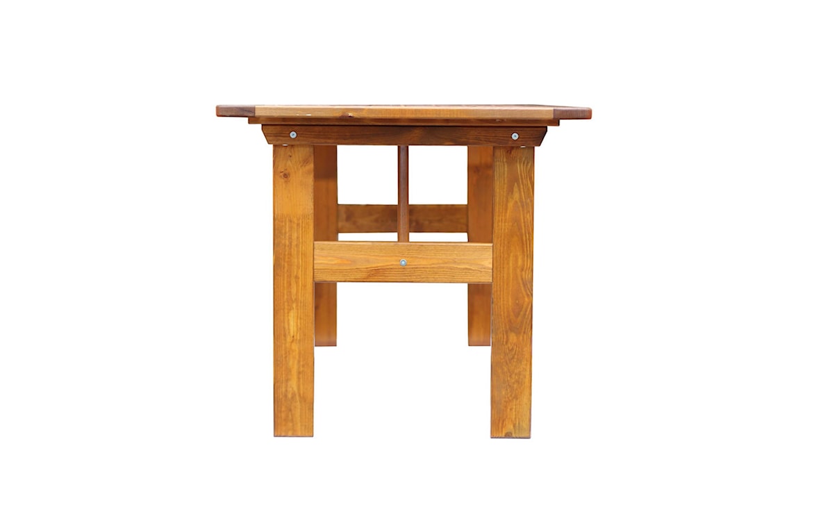 Zestaw mebli ogrodowych Wrotilm drewno sosnowe stół z 4 krzesłami miodowy  - zdjęcie 3