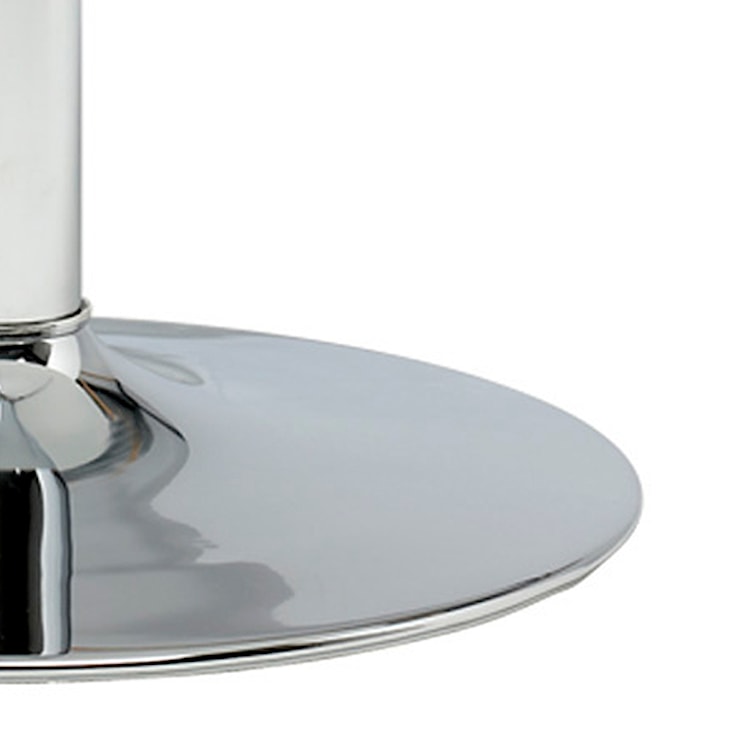 Stół okrągły Balsamita średnica 110 cm biały na chromowanej nodze  - zdjęcie 5