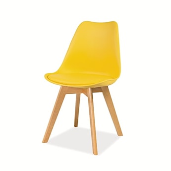 Krzesło Camelle żółte - buk