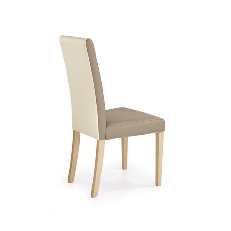 Krzesło tapicerowane Kortine beżowo-kremowe  - zdjęcie 2