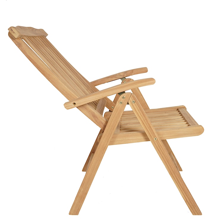 Krzesło ogrodowe Syntare rozkładane z drewna tekowego  - zdjęcie 8