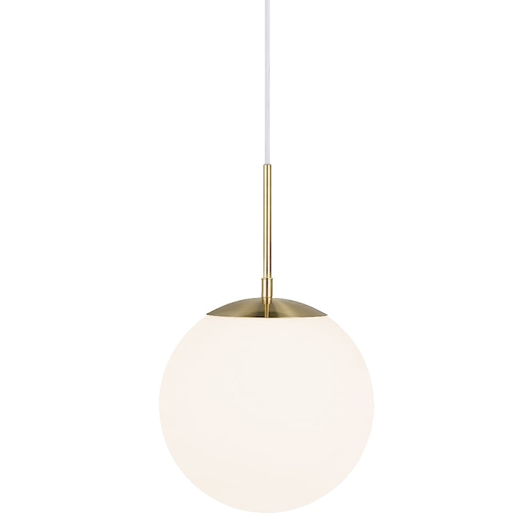 Lampa wisząca Grant średnica 25 cm biało-złota 