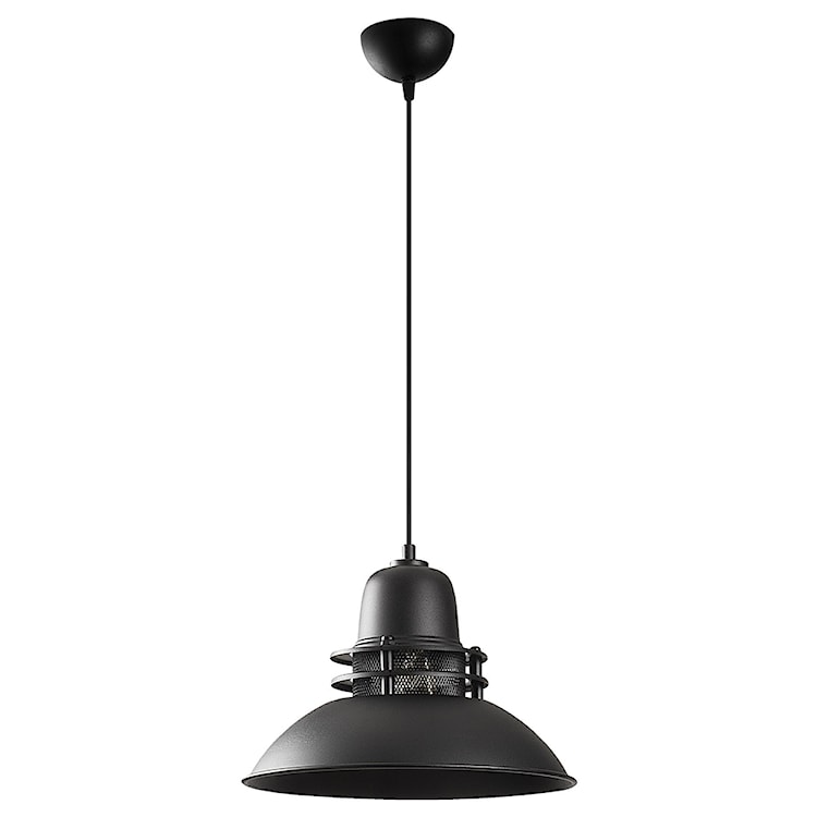 Lampa sufitowa Ardulace industrialna średnica 34 cm czarna 