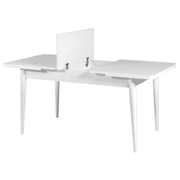 Stół rozkładany Elioused 129-163x80 cm biały  - zdjęcie 4
